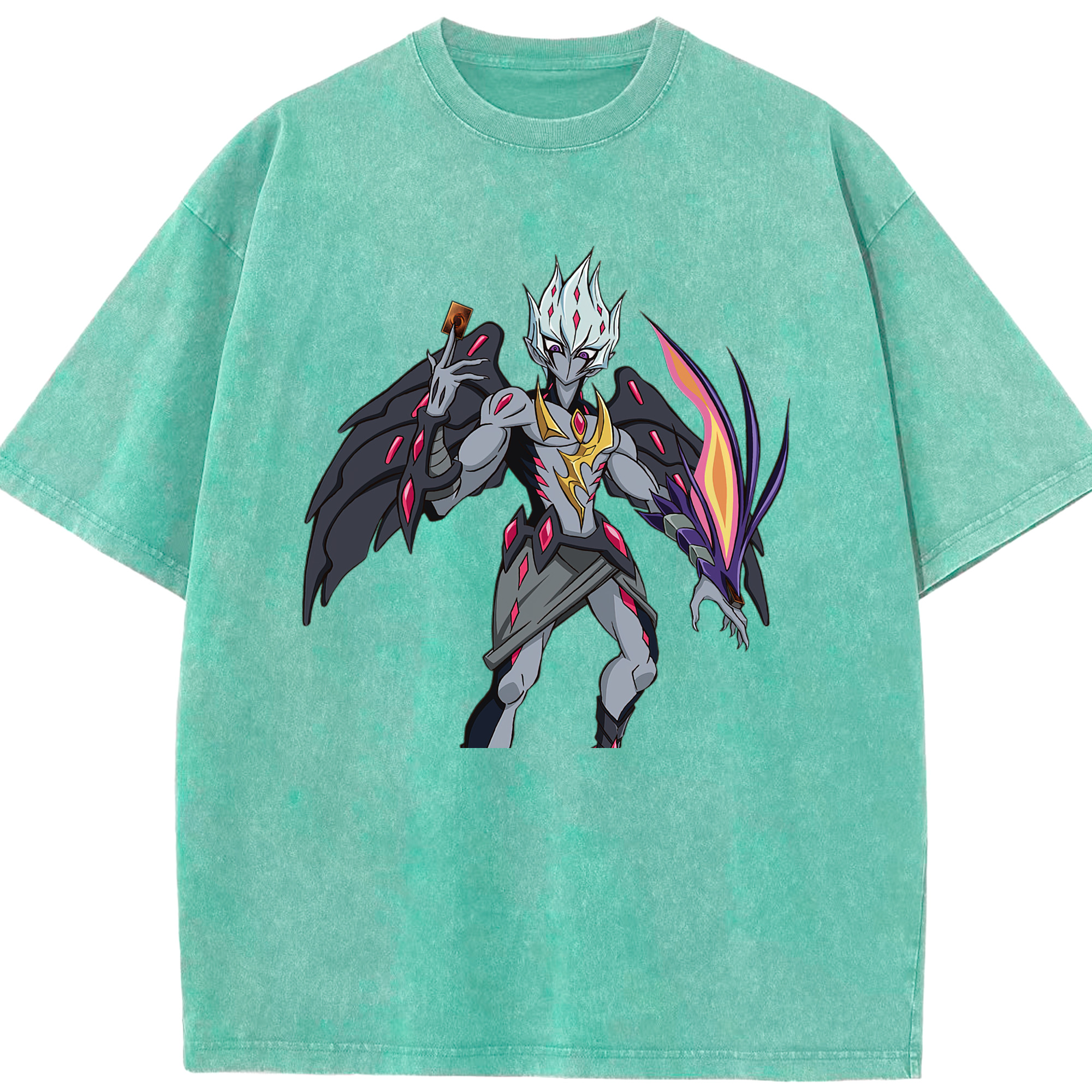 （画像用） 遊☆戯☆王 Yu-Gi-Oh! 綿100% ヴィンテージ風 半袖Tシャツ（フロントプリント）